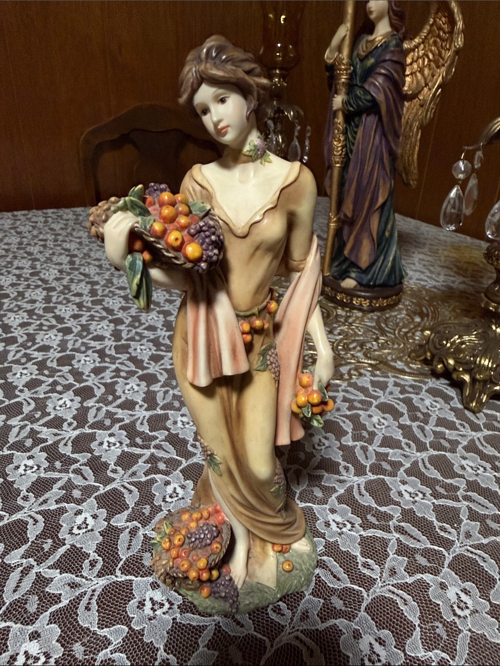 Home interiors Handcrafted Harvest Lady Figurine - Autumn 2004